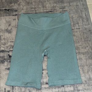 Gymshark Seamless High-Waist Bike Shorts — Teal Green